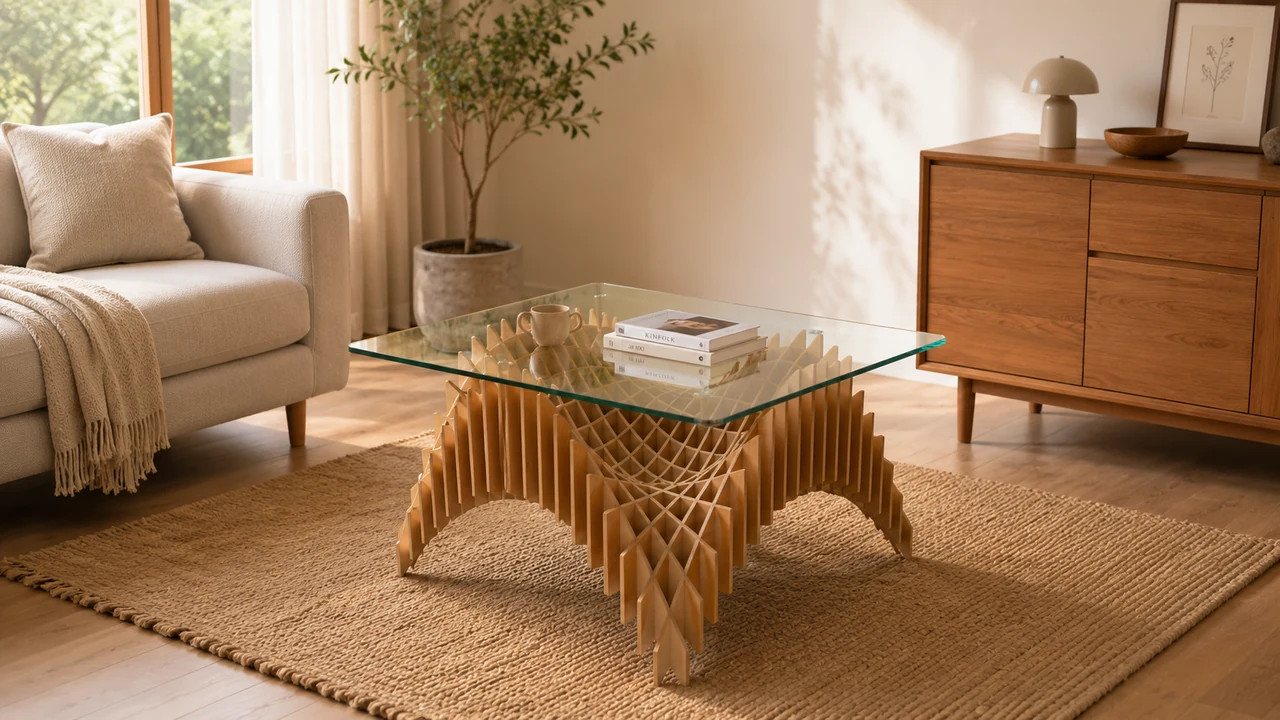 Waffle Side Table