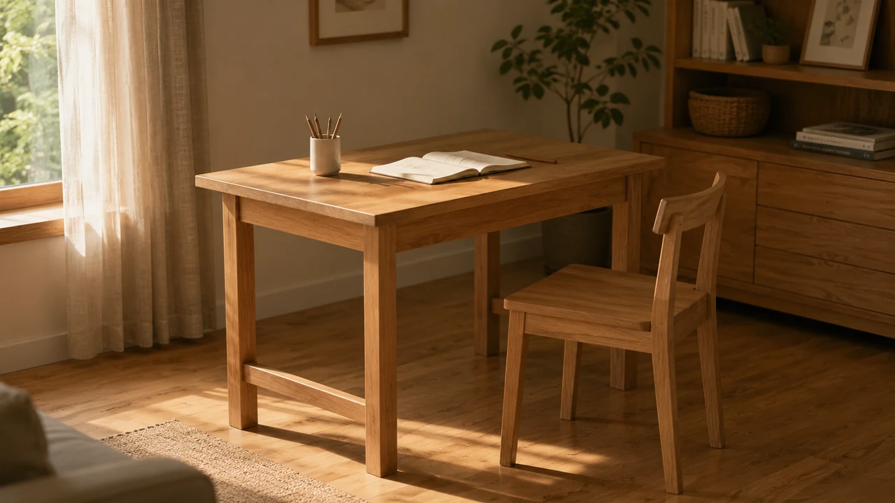 Mortise-and-Tenon Wood Table